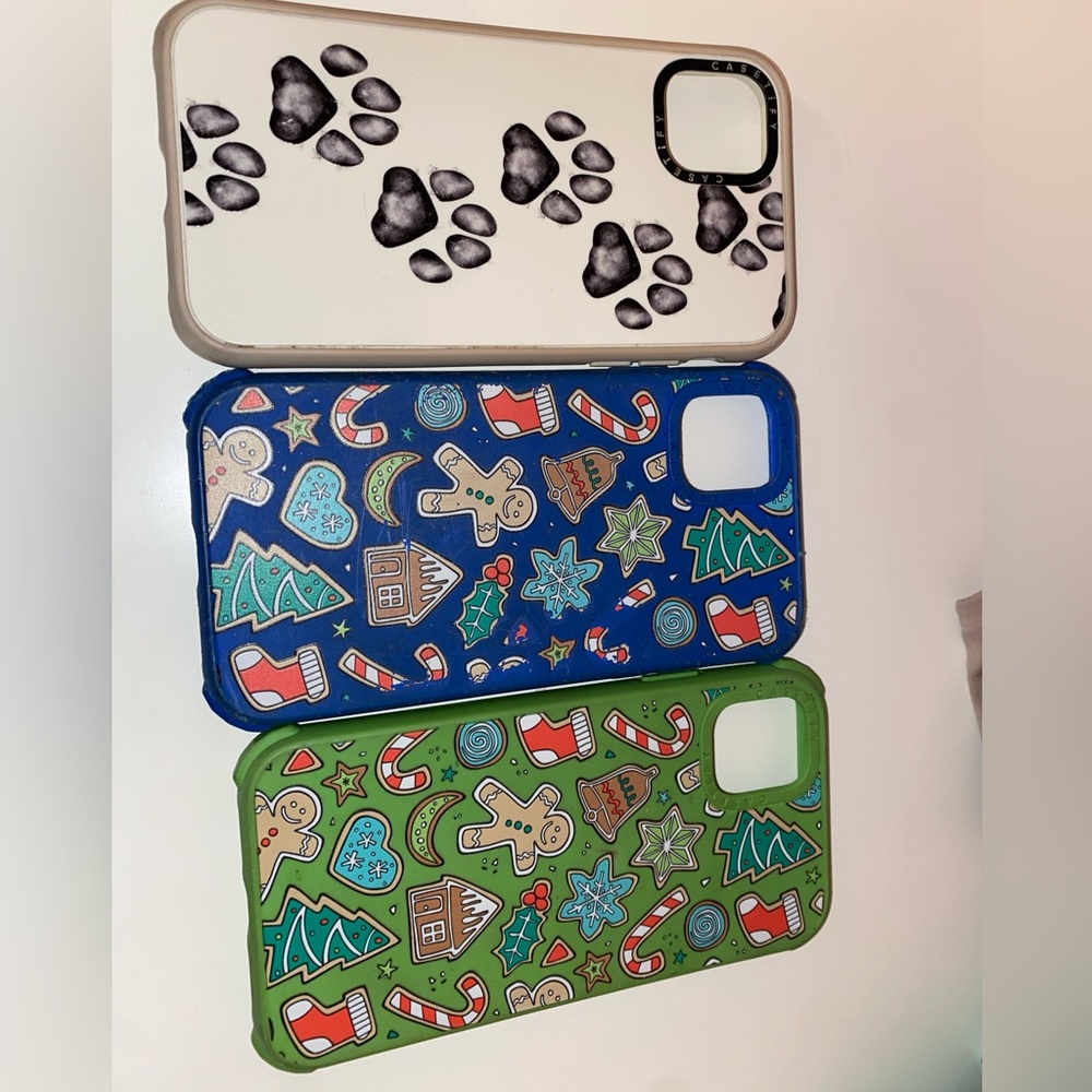 3 casetify phone cases!